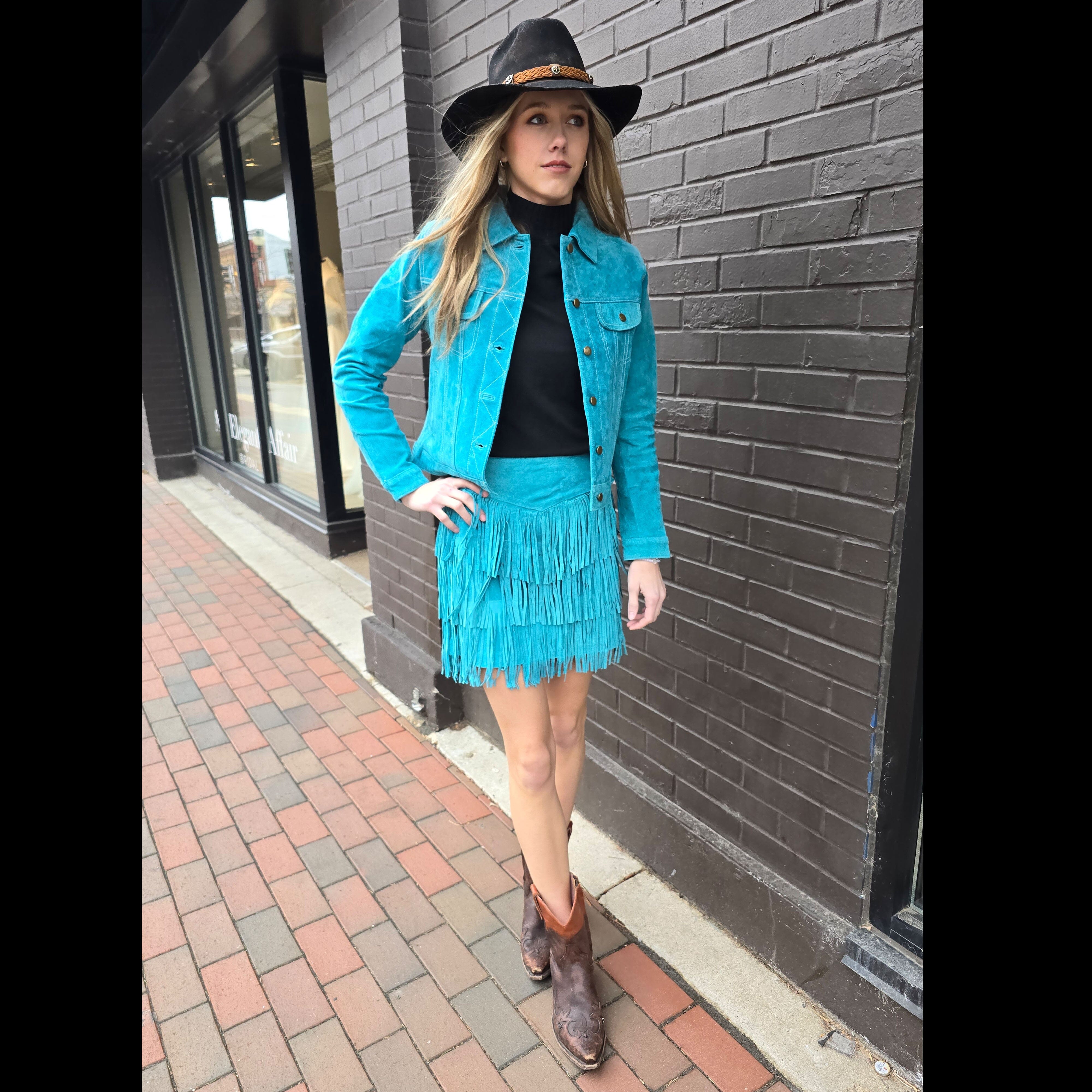 fringed-suede-skirt-turquoise-