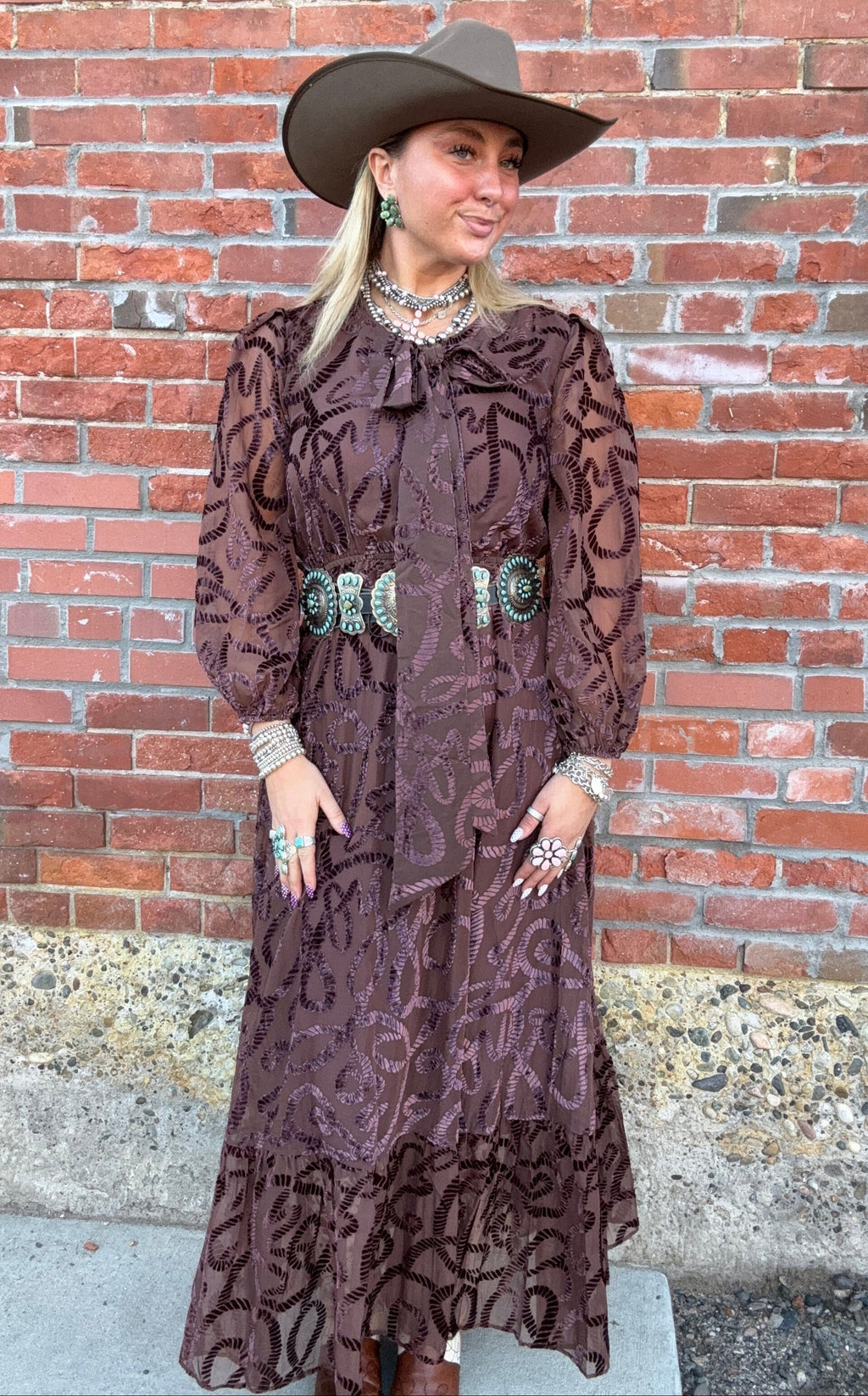 Lillian Rope Dress - Velvet - Emily McCarthy