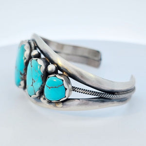 Sterling Silver 5-Stone Turquoise Cuff - CSW20