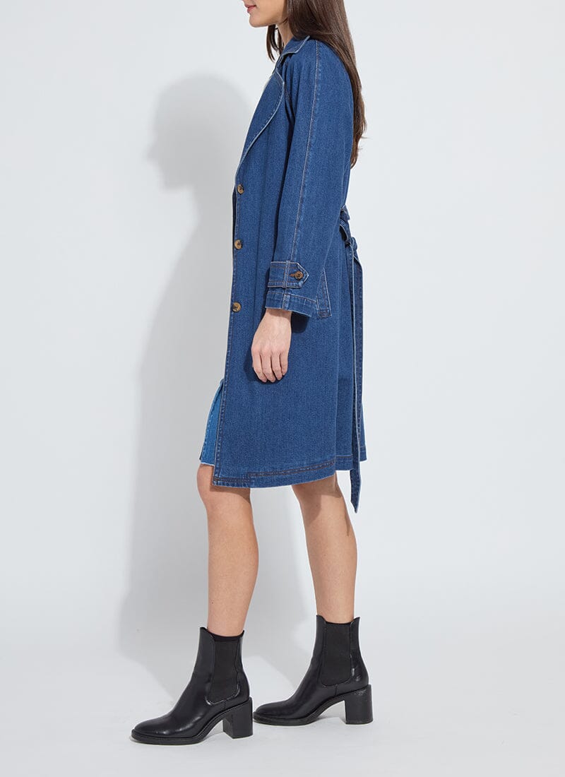 Tencel Denim Trench - LY3636 – STONE FEATHER ROAD