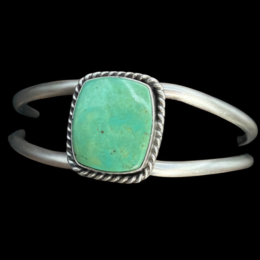 1 Stone Green Turquoise Cuff - CAZ89