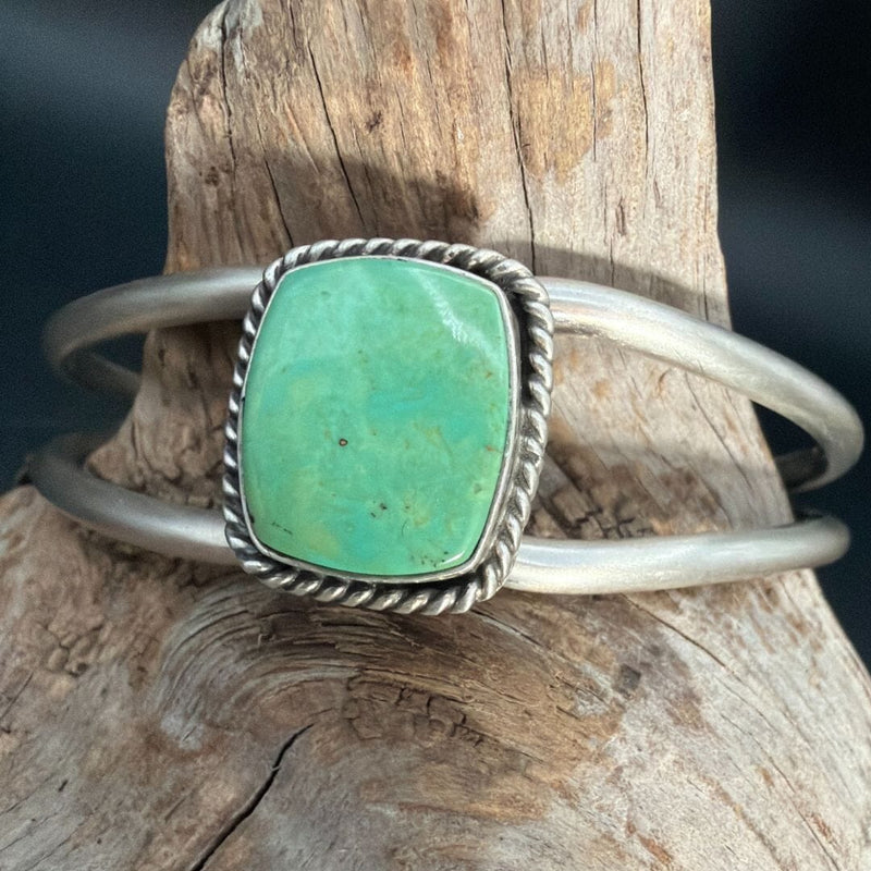 1 Stone Green Turquoise Cuff - CAZ89