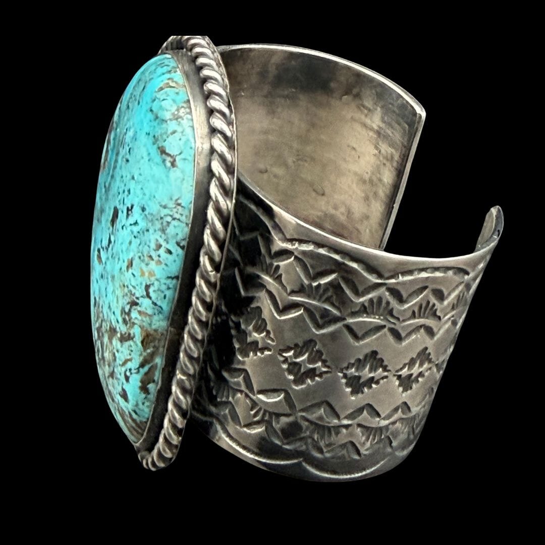 1 Stone Stormy Mountain Turquoise Cuff - CVO16