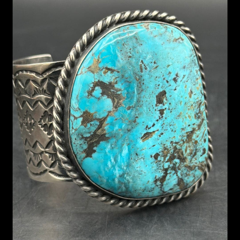 1 Stone Stormy Mountain Turquoise Cuff - CVO16