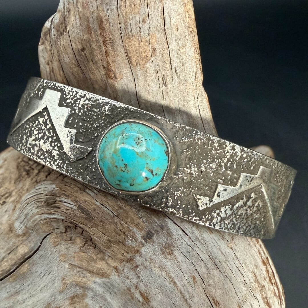 1-Stone Turquoise Cuff - CRBJ32