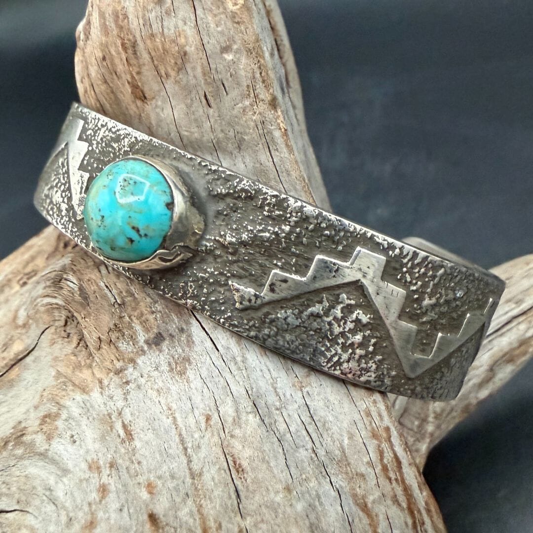 1-Stone Turquoise Cuff - CRBJ32
