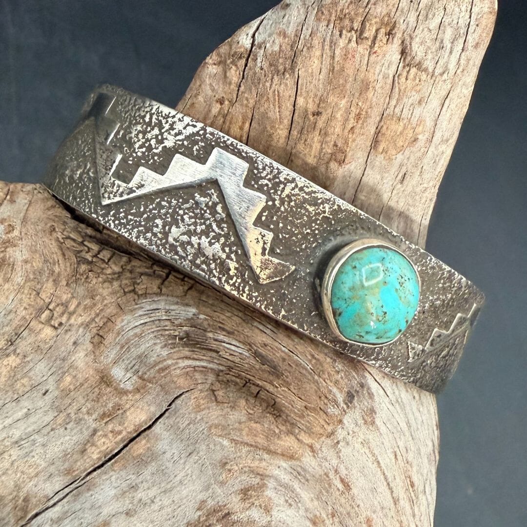 1-Stone Turquoise Cuff - CRBJ32