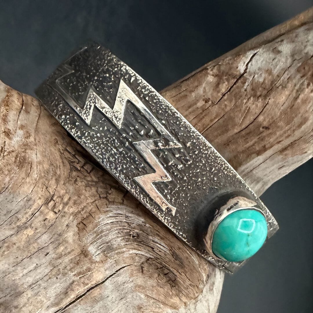 1-Stone Turquoise Cuff - CRBJ34