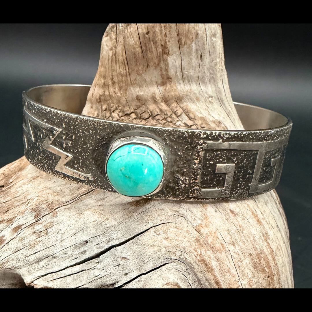 1-Stone Turquoise Cuff - CRBJ34