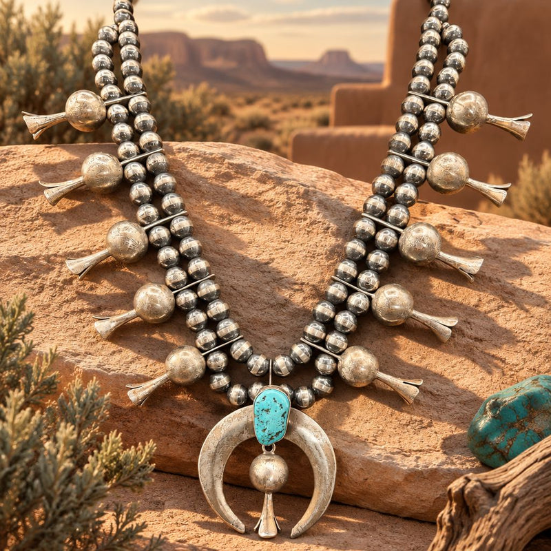 1 Stone Turquoise Sterling Squash - SQAZ81