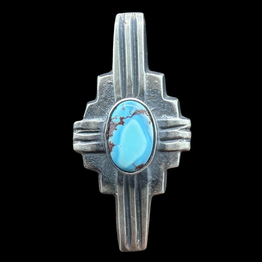 1-Stone Turquoise Sun Ring - RAZ56
