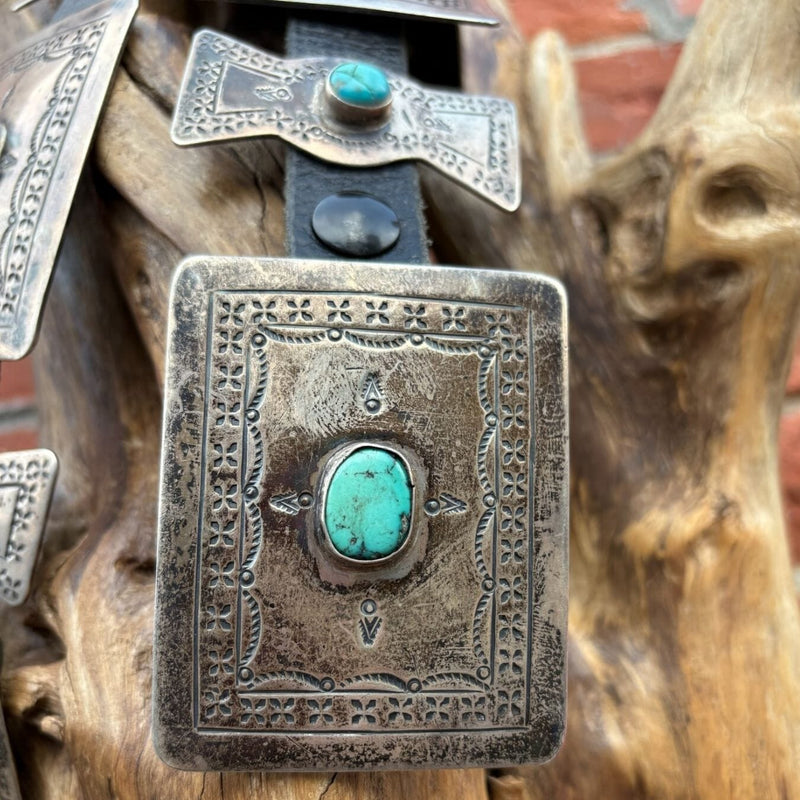16 Concho w/ Turquoise Stones - BTMH22