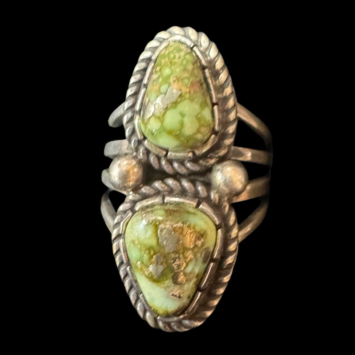 2- Stone Sonoran Turquoise, Sterling, Bezeled - Size 6.5- RMH450