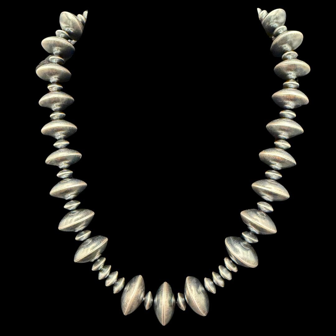 21" Sterling Pearl Disc Necklace - NAZ71