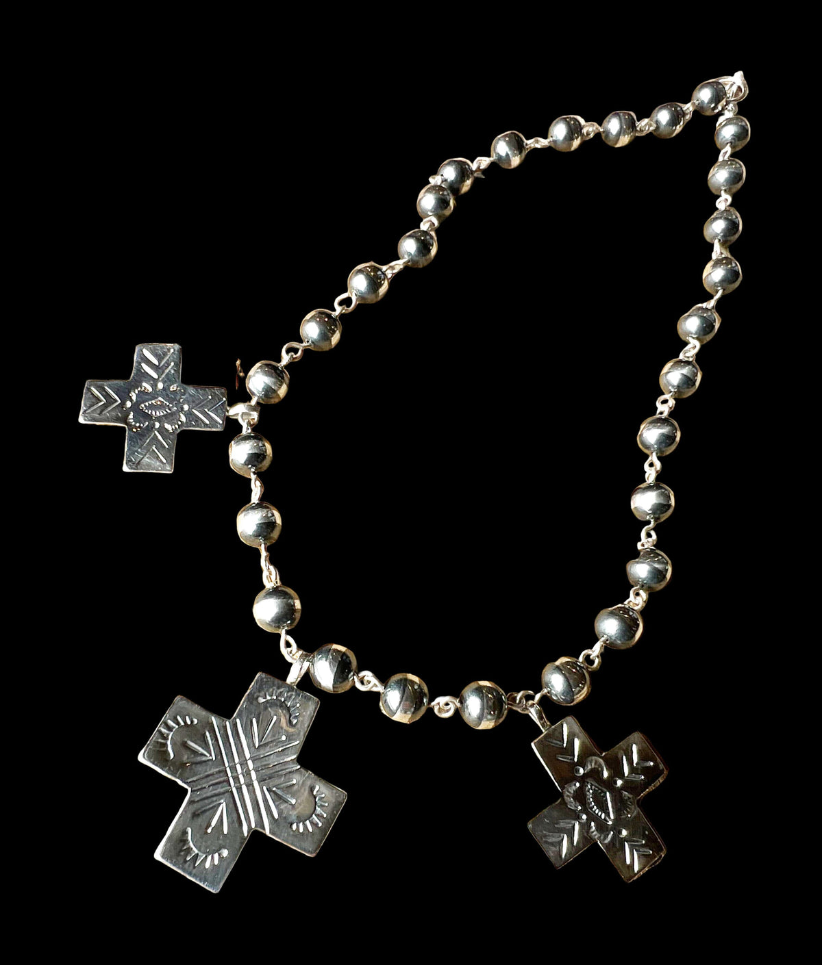 3 Cross Sterling Necklace - PDD25351
