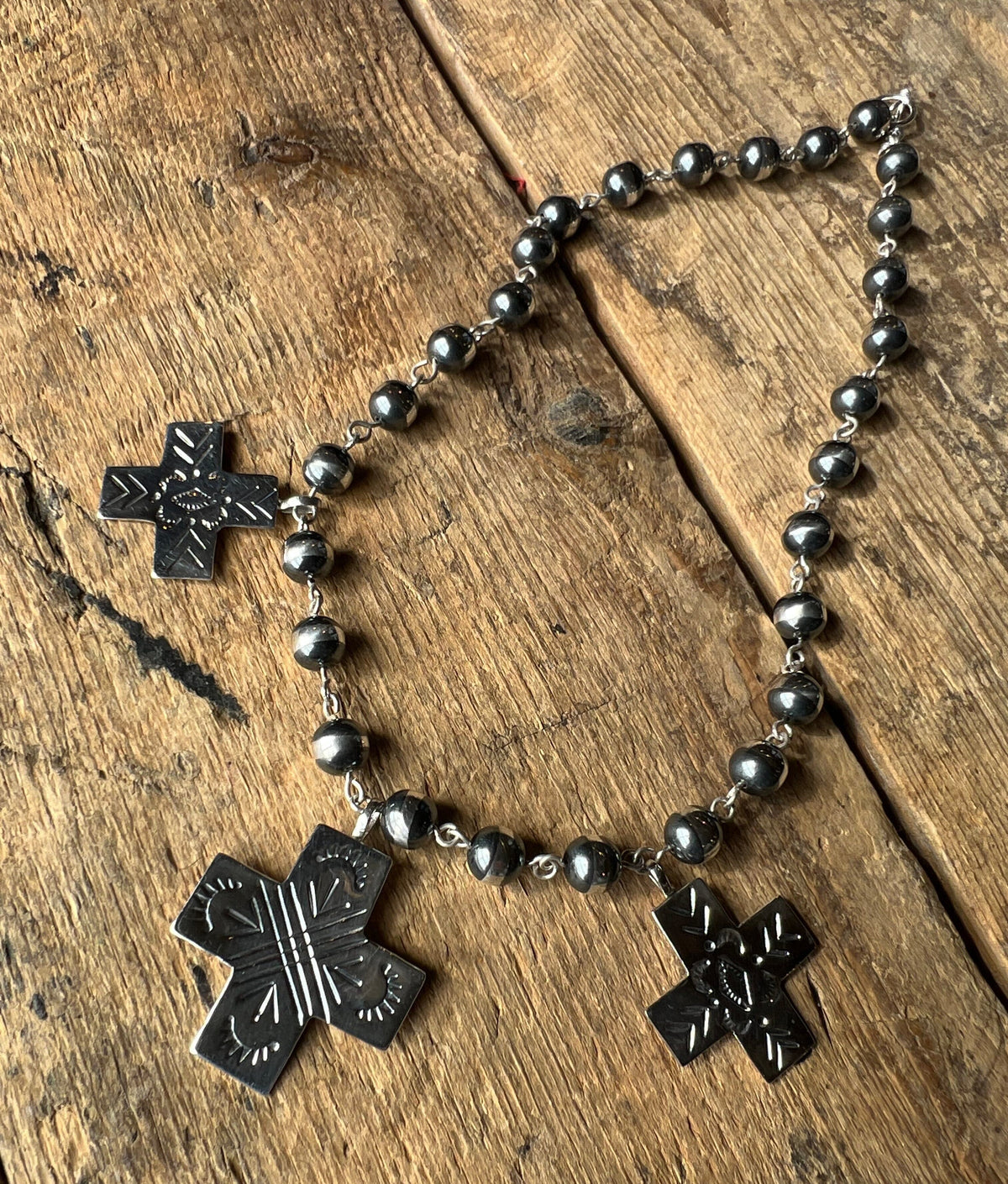 3 Cross Sterling Necklace - PDD25351