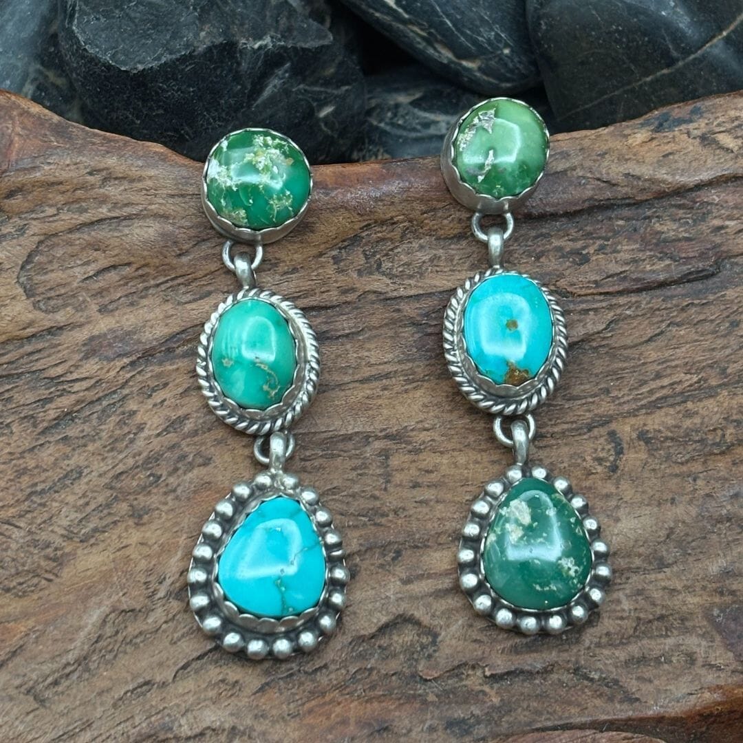 3 Stone Sonoran Earrings - EAZ182