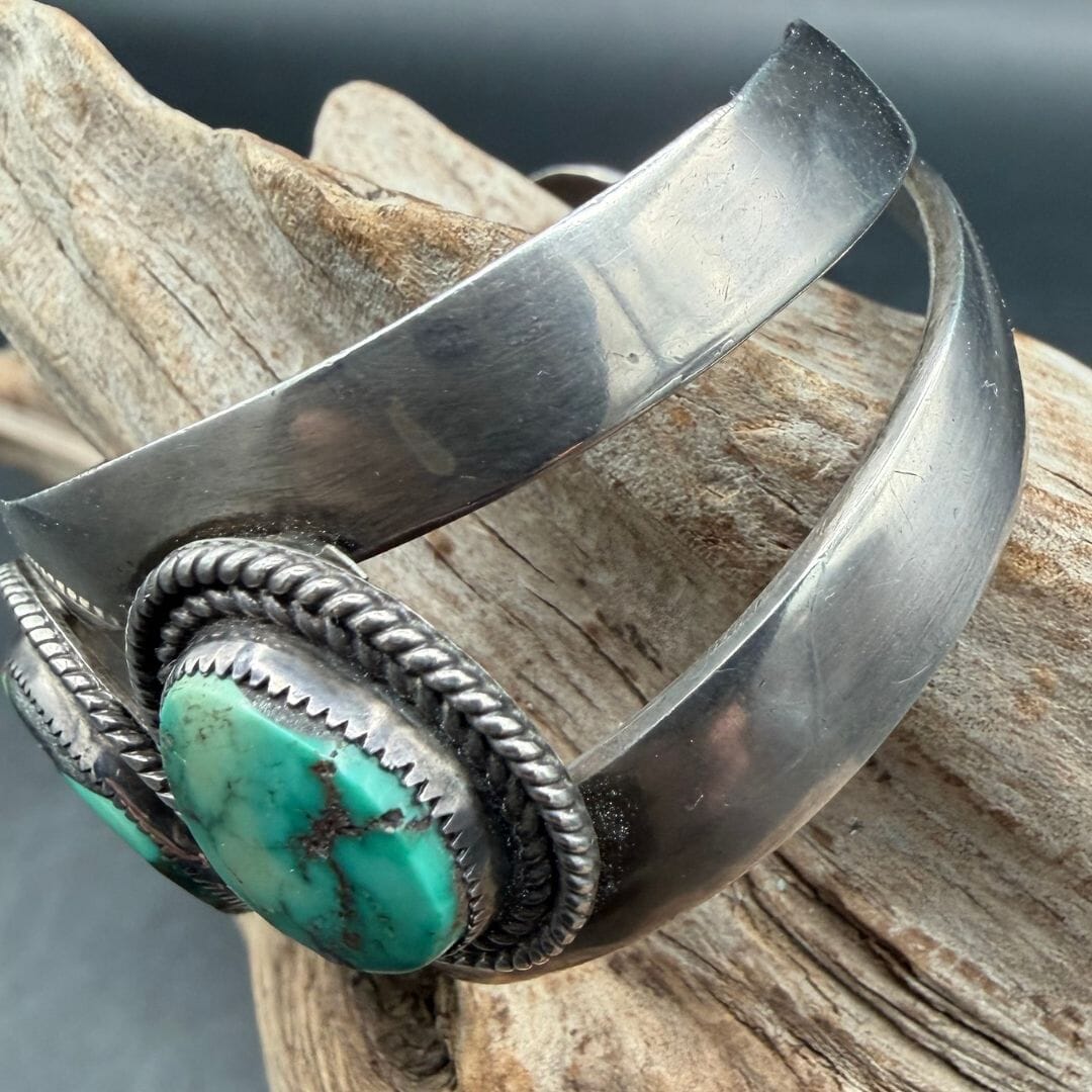3 Stone Turquoise Cuff - CVO14