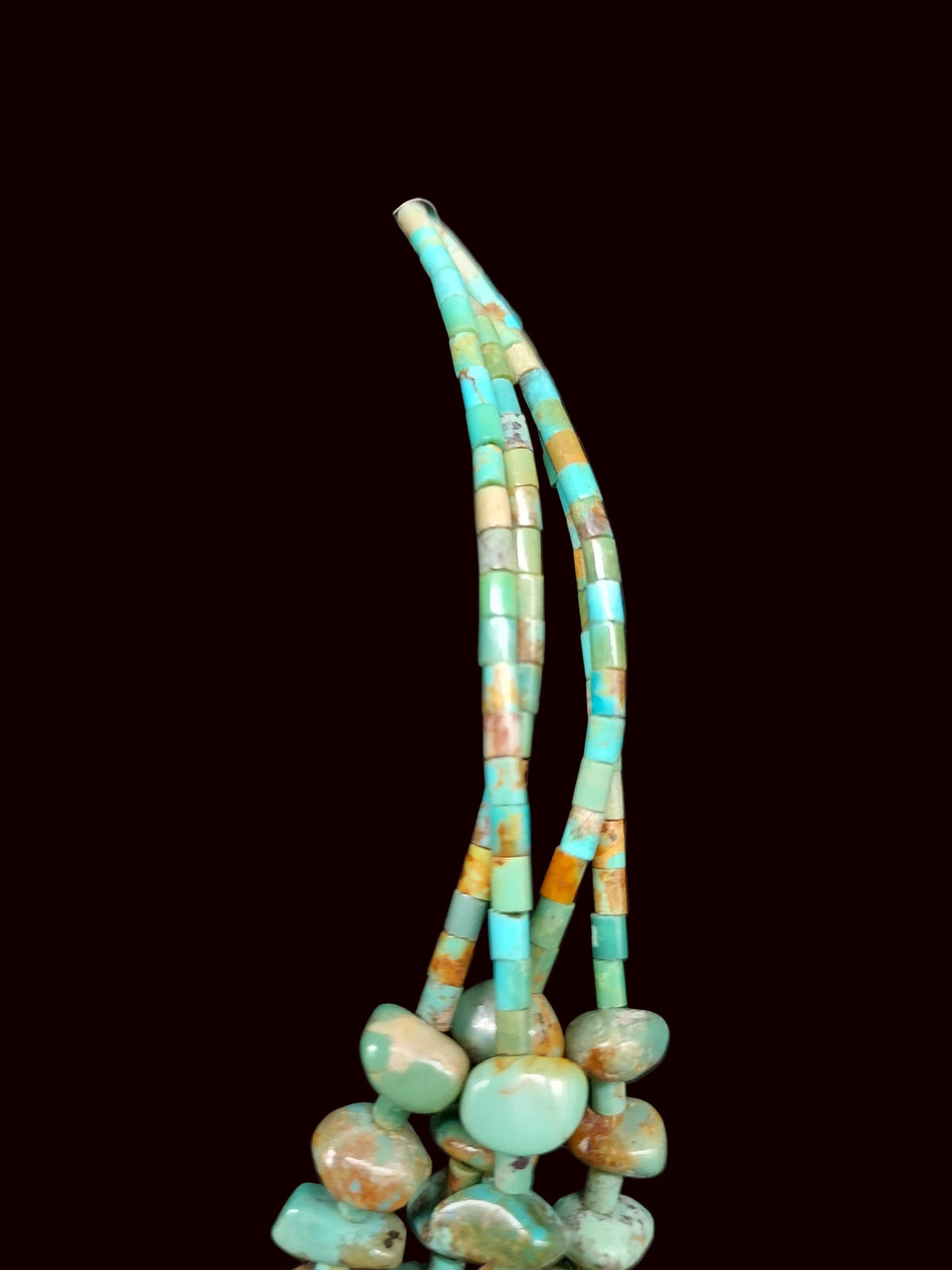 4-Strand Turquoise Nugget Necklace - NYP9