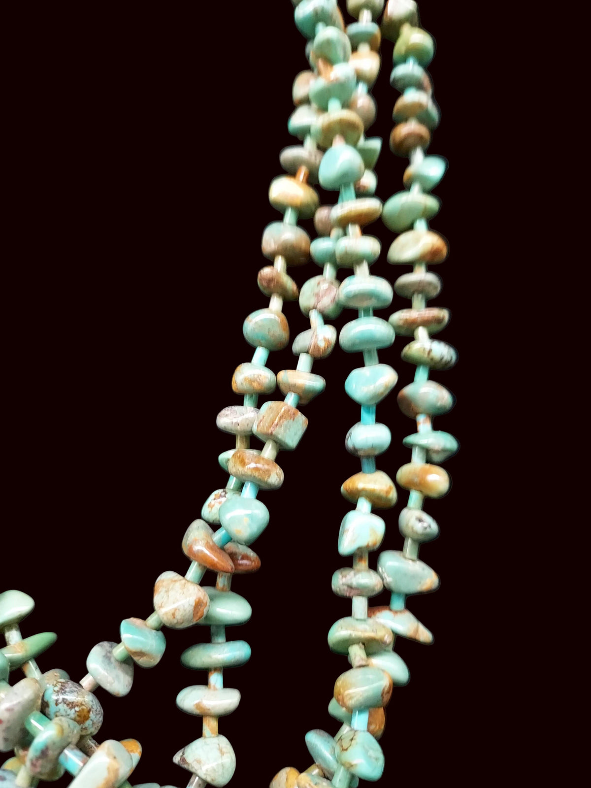 4-Strand Turquoise Nugget Necklace - NYP9