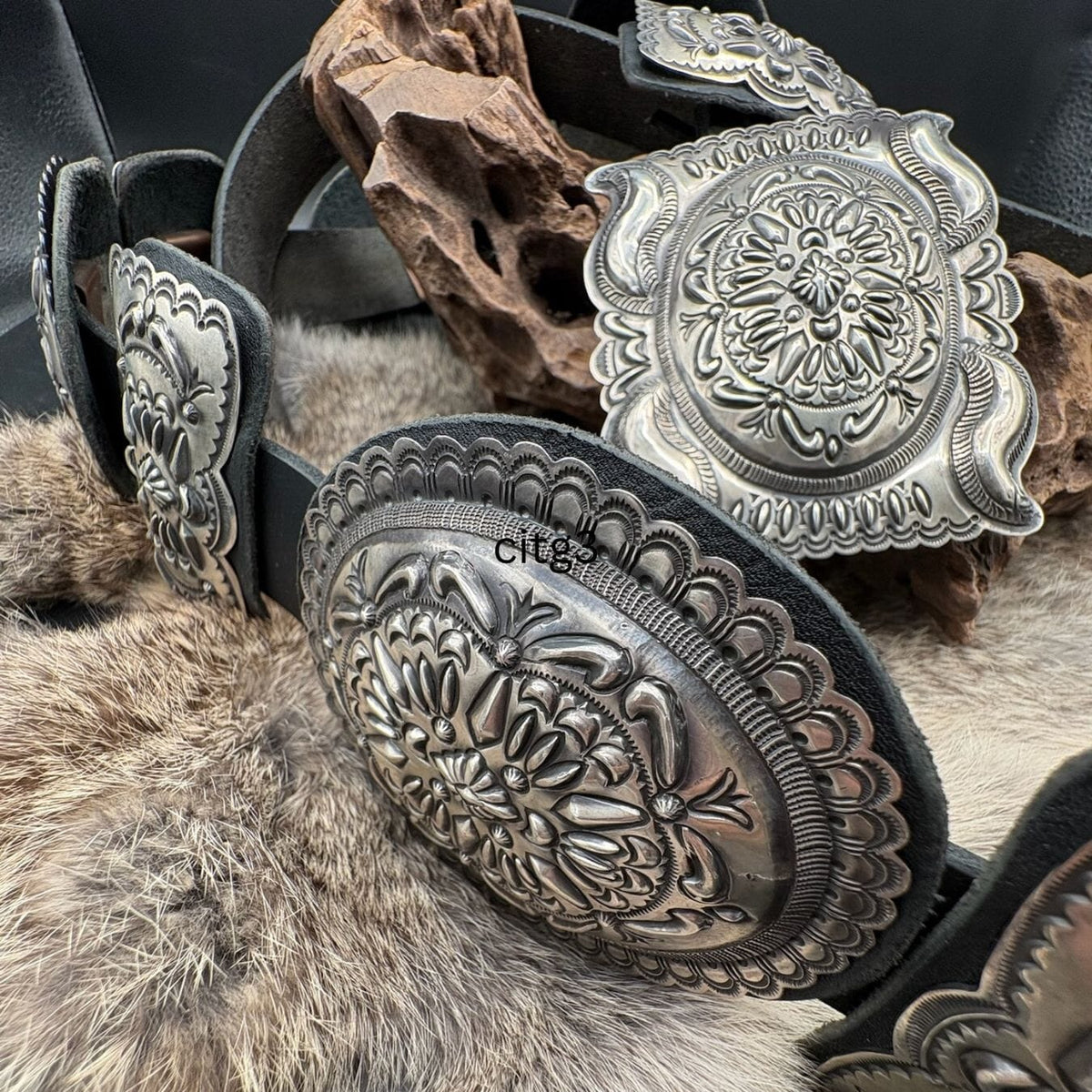 60" Large Concho Belt - BSW8