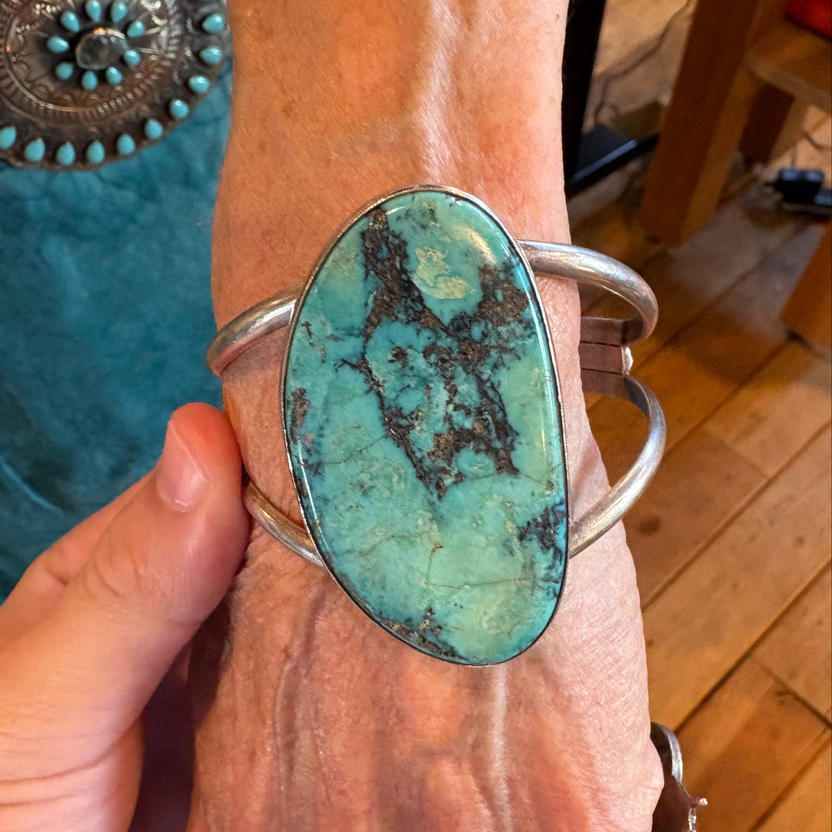 Fox Turquoise/Sterling Silver Cuff - CMH293