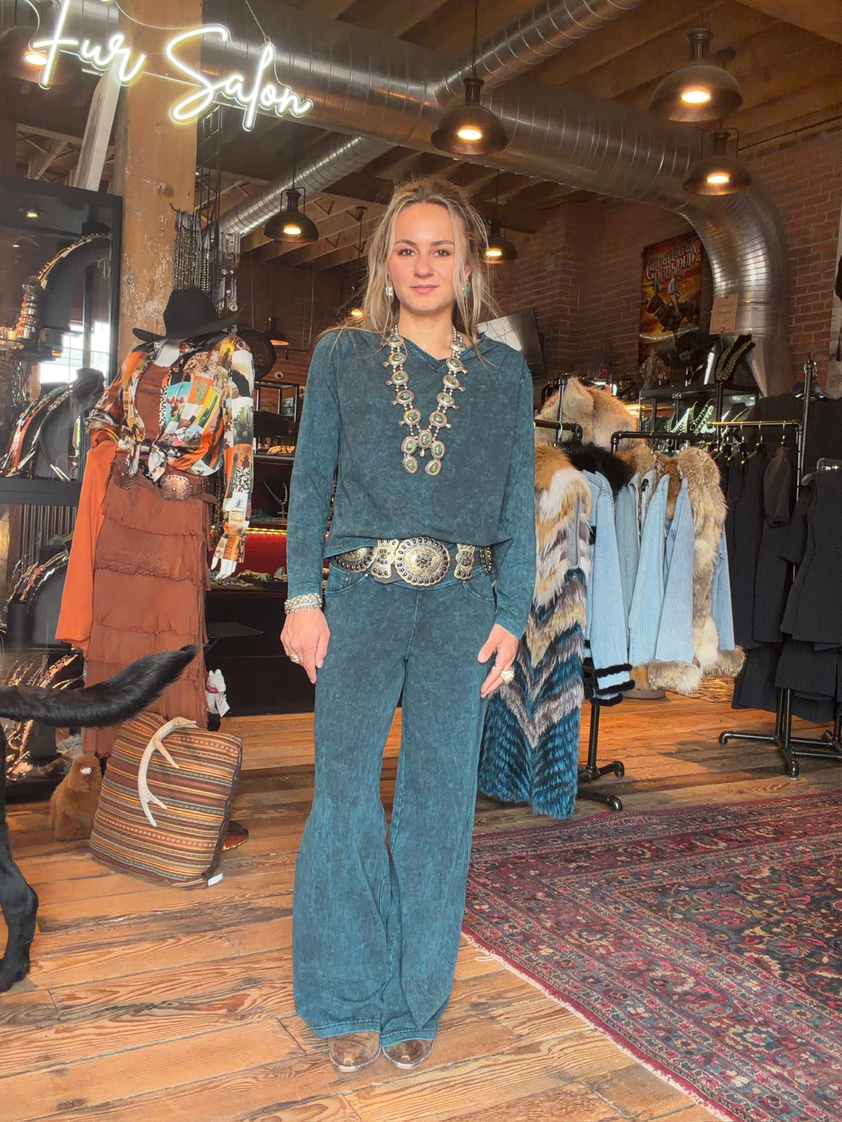 Teal Lean Pant - Testimony - P42TL