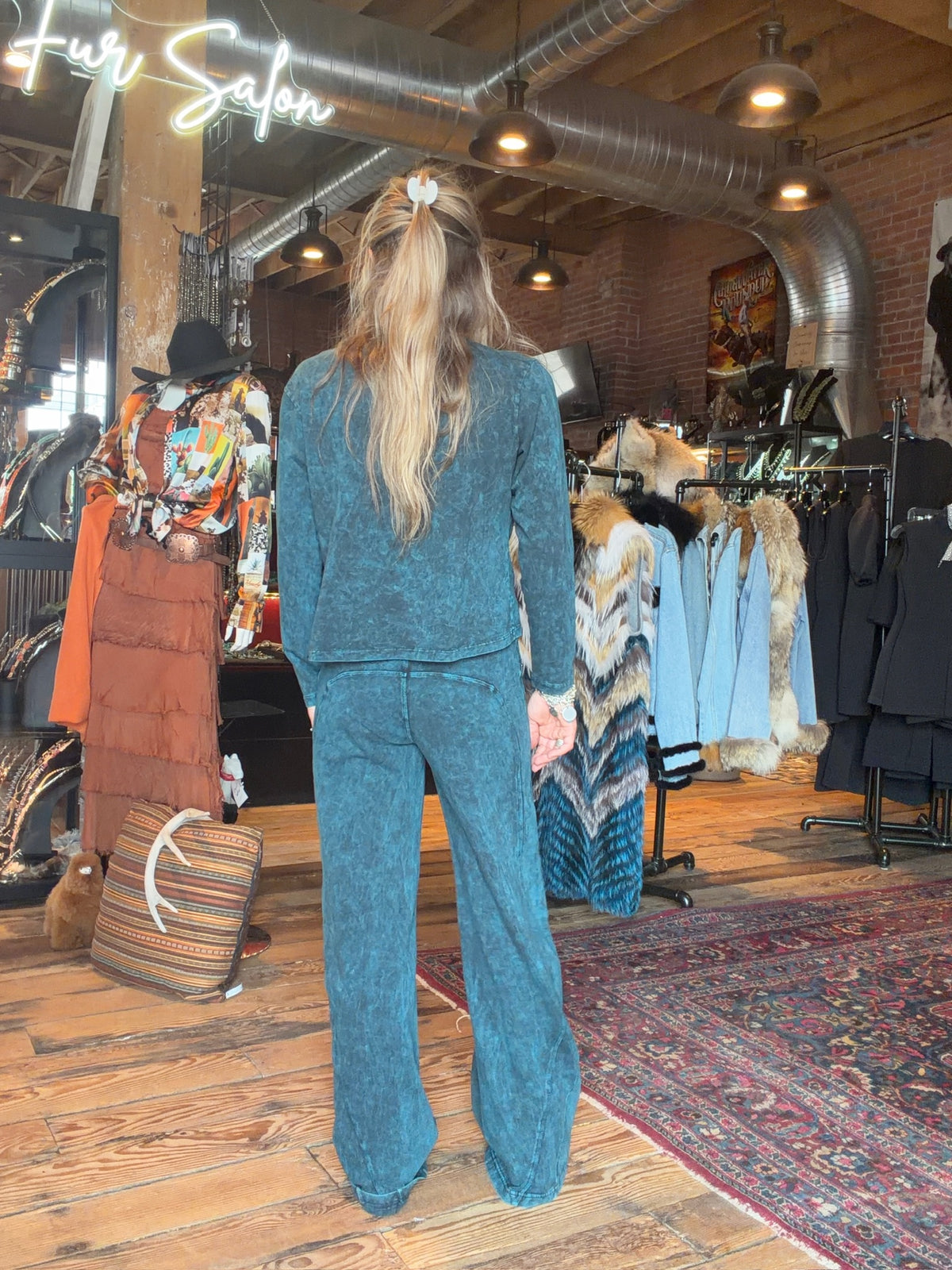 Teal Lean Pant - Testimony - P42TL