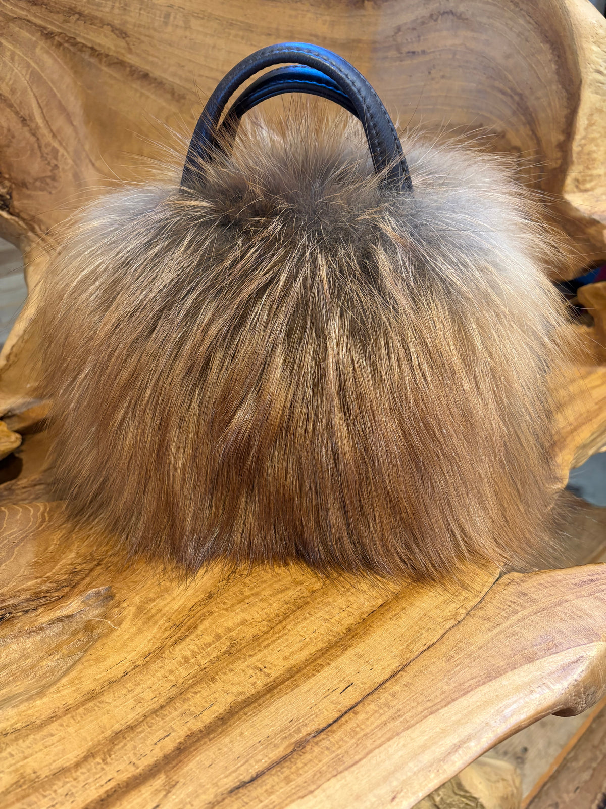 Red Fox Fur Mini Bag - MKMINI