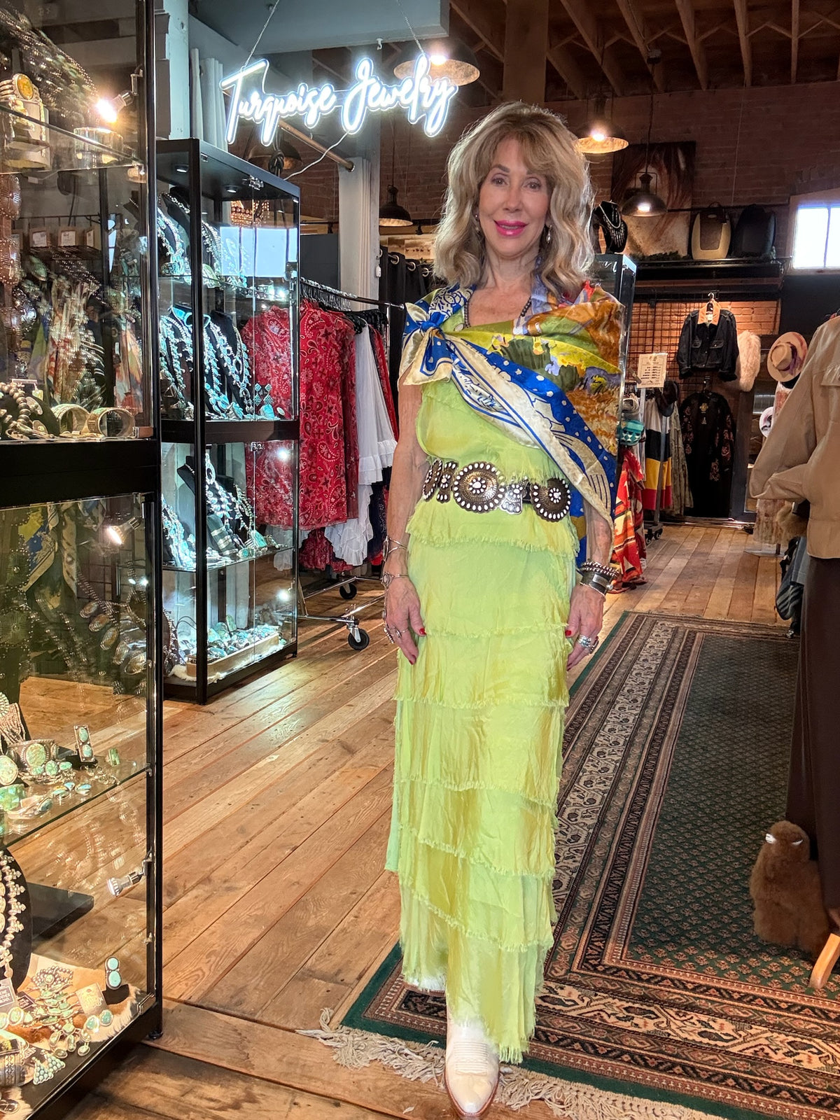 Diamond Girl Silk Scarf - SCWT-LDG