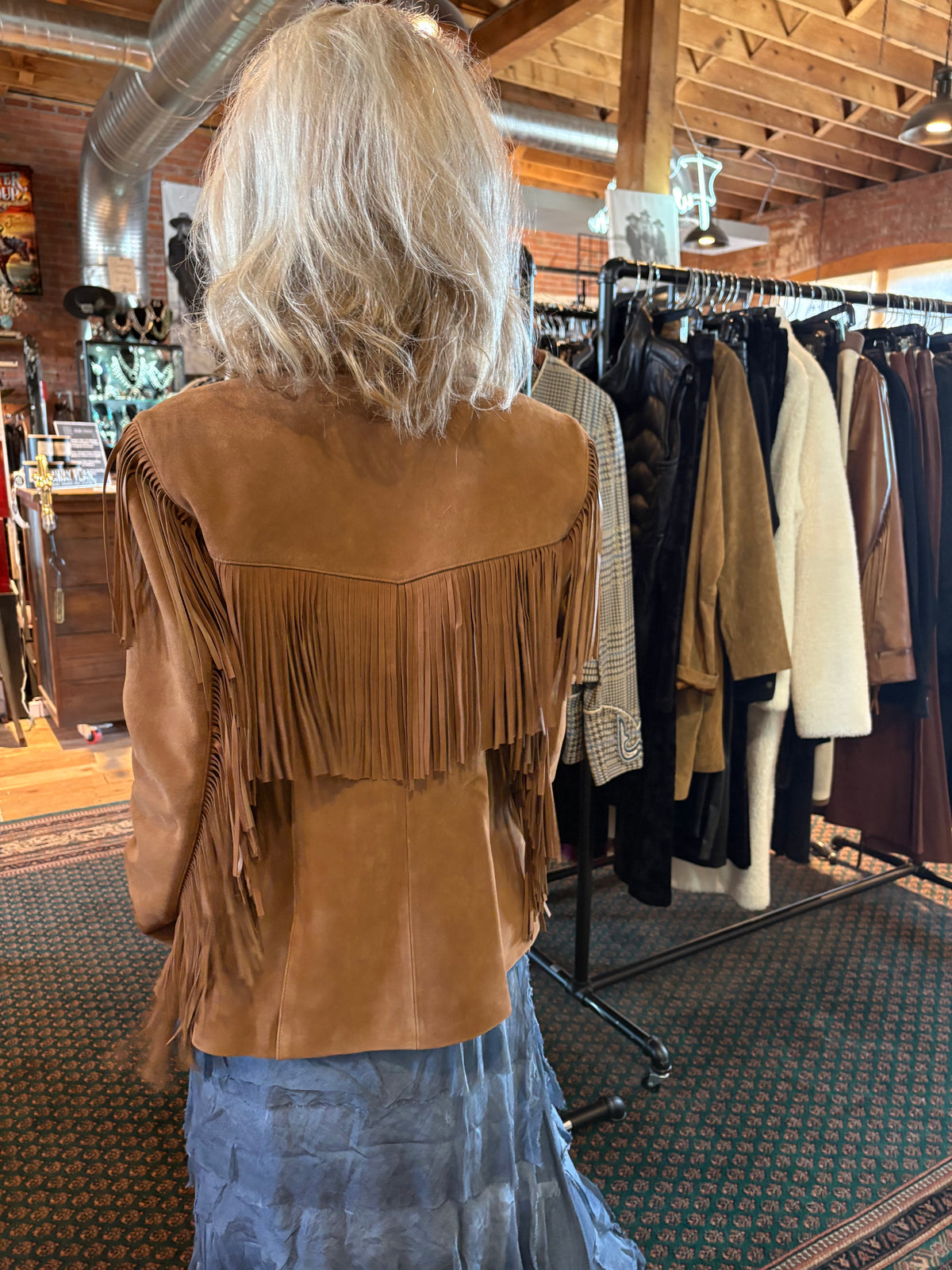 Whiskey Suede Fringed Jacket - JDW2