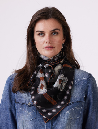 A Stamp In Time Scarf - 36"x36" - SCDD6
