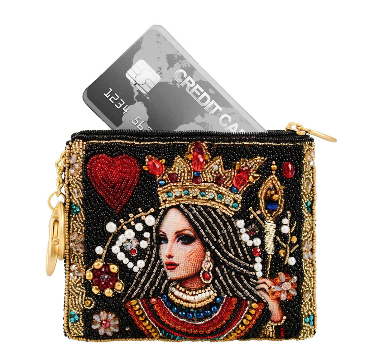 The Queen Beaded Coin Purse - MFS002565