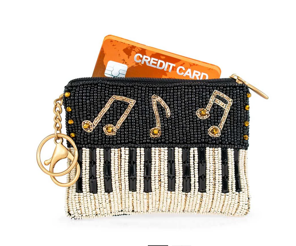 Play It Again Beaded Coin Purse - MFS002456