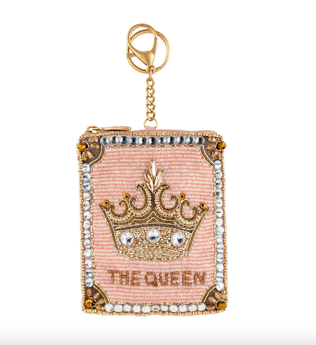 Crowned Jewel Beaded Coin Purse - MFS002435