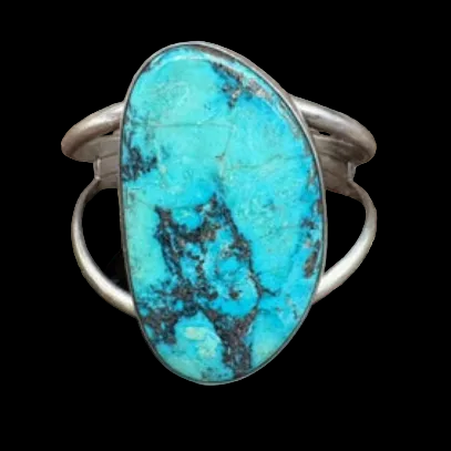 Fox Turquoise/Sterling Silver Cuff - CMH293