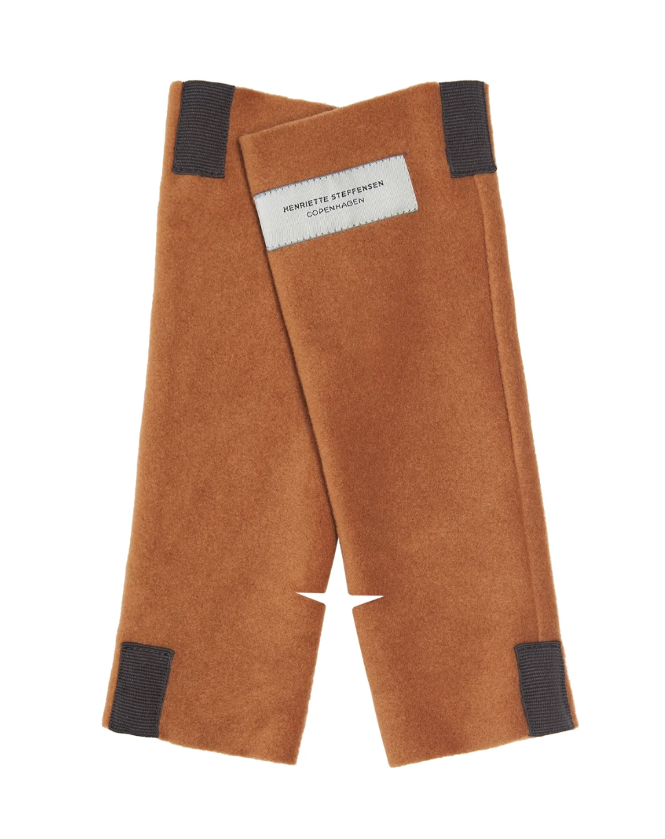 Rust Fleece Wrist Warmer/Gloves - 6022-706