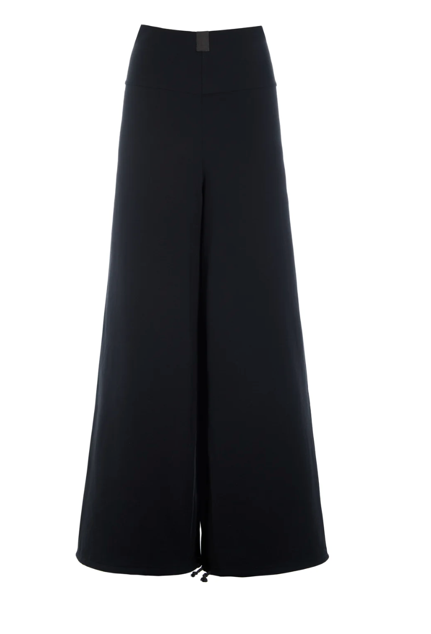 Black Cotton Trouser - 72019B