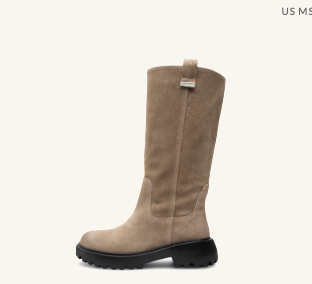 Silver Mink Lea Boot - WS167S