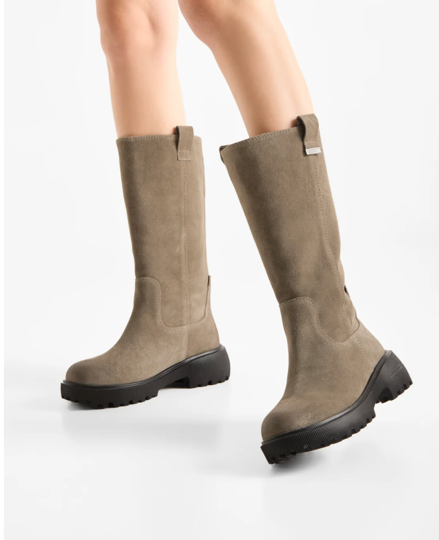 Silver Mink Lea Boot - WS167S