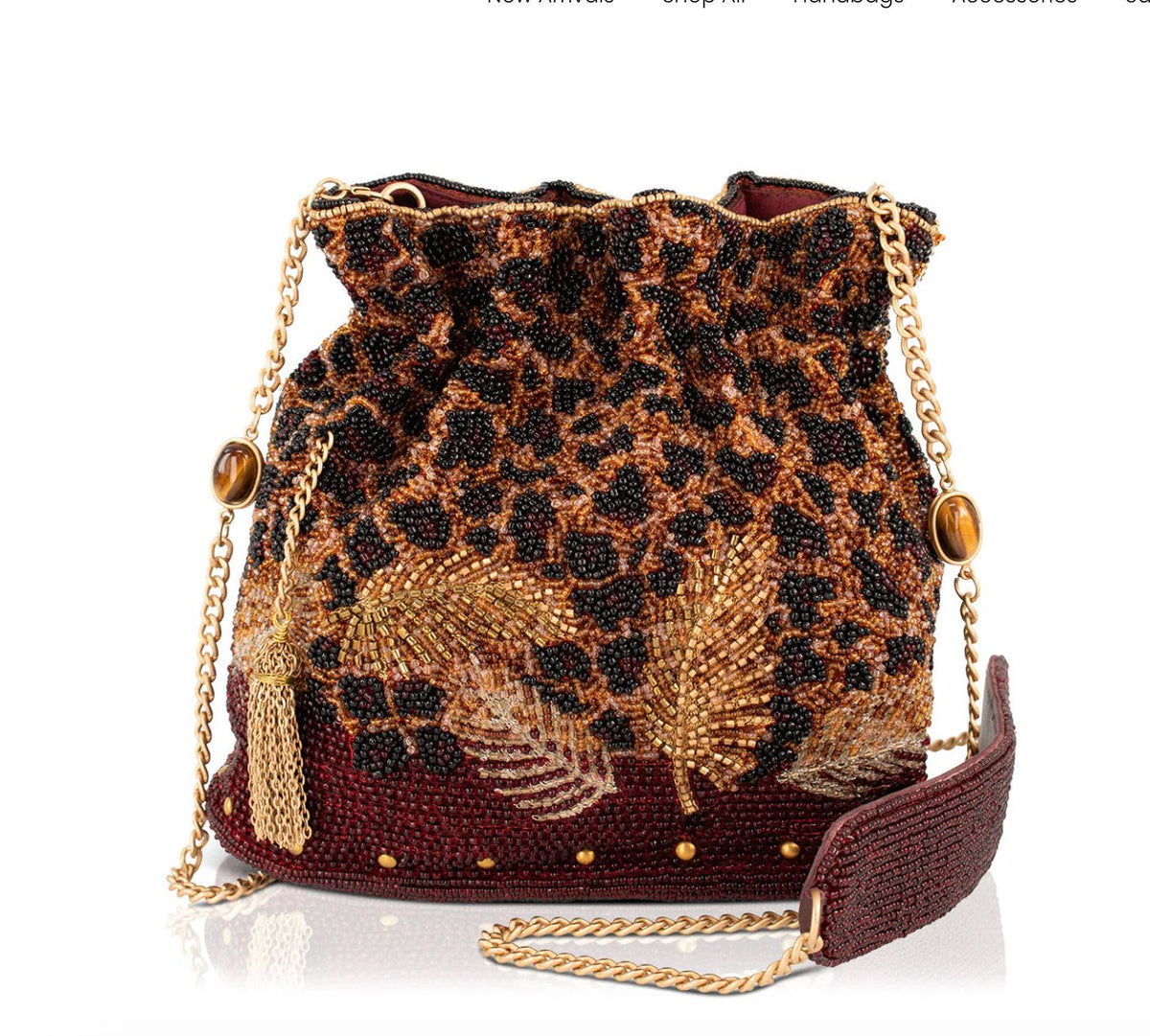 A Little Wild Beaded Crossbody Bag -