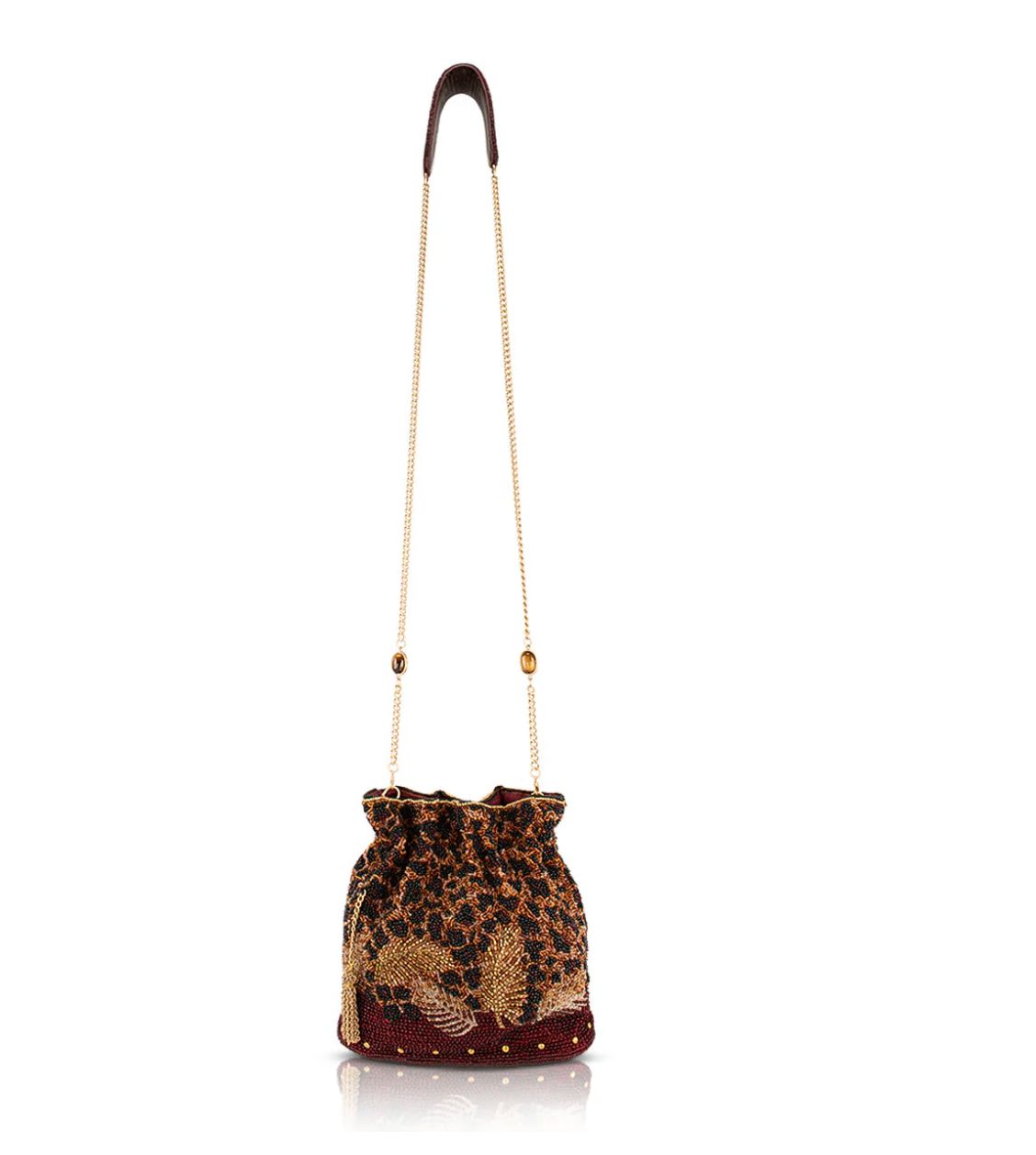 A Little Wild Beaded Crossbody Bag -