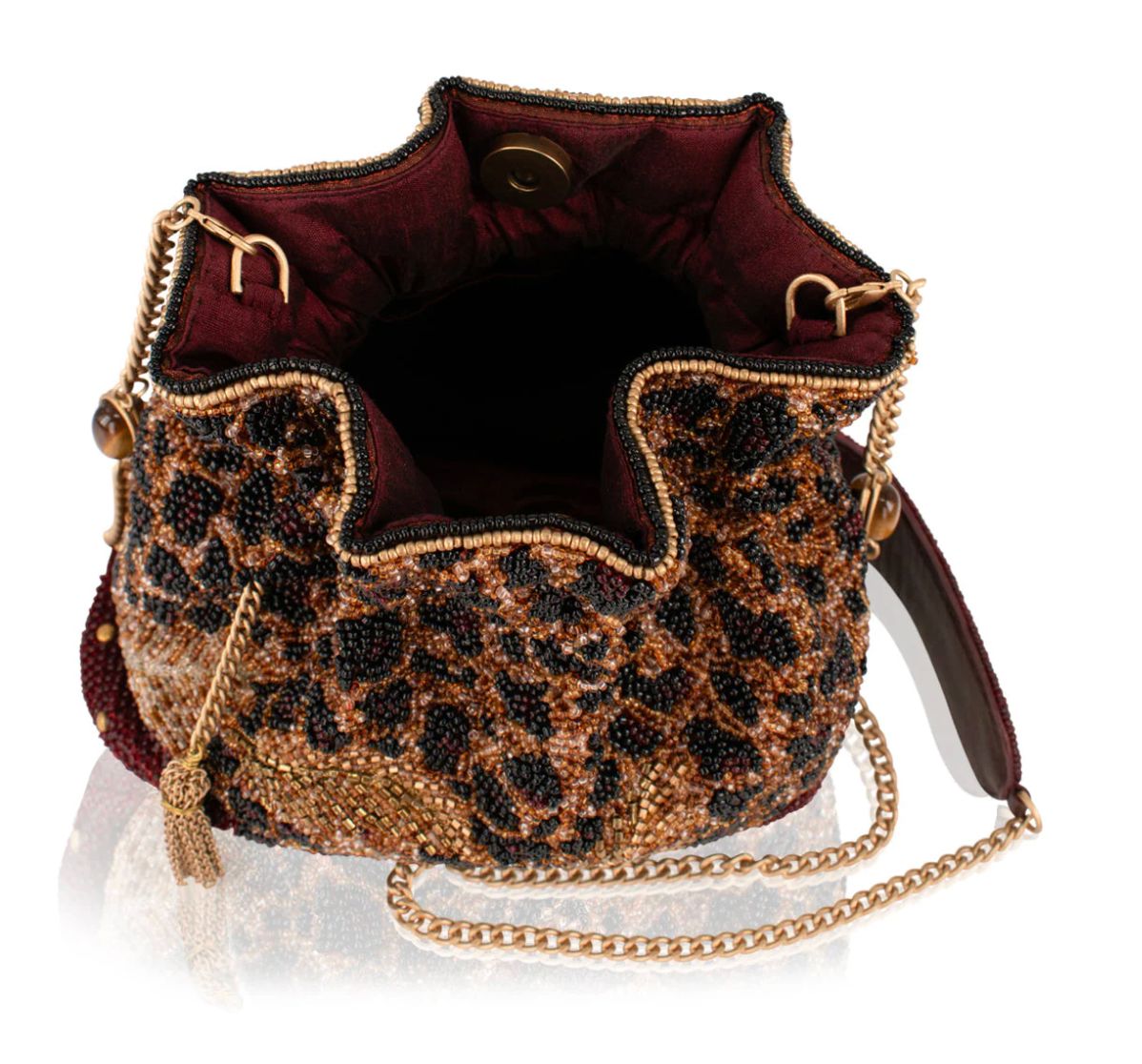 A Little Wild Beaded Crossbody Bag -