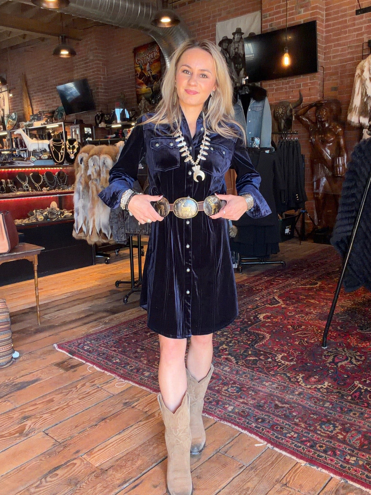 Ainsley Navy Tunic/Dress - Tasha Polizzi - 421104