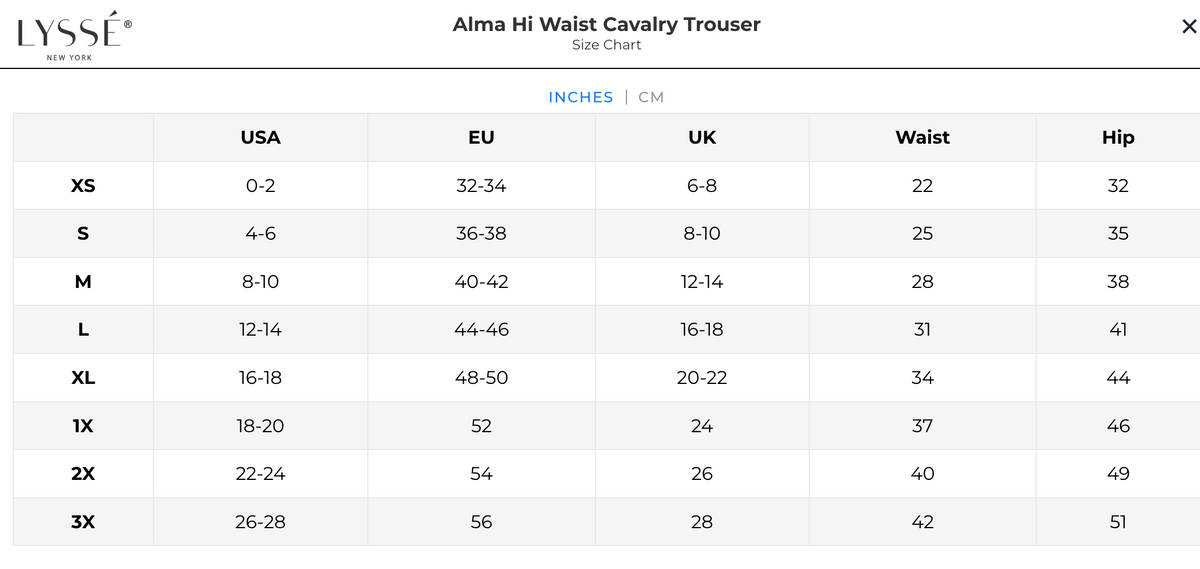 Alma High Waist Calvary Trouser - Snow White - Lysse - LY3683W