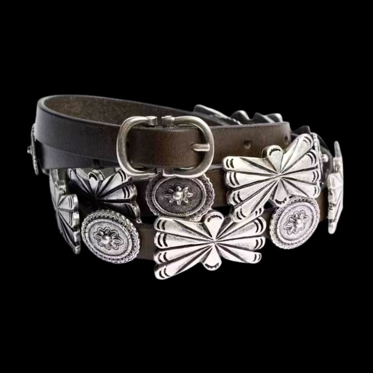 Amatura Leather Concho Belt - RB6026