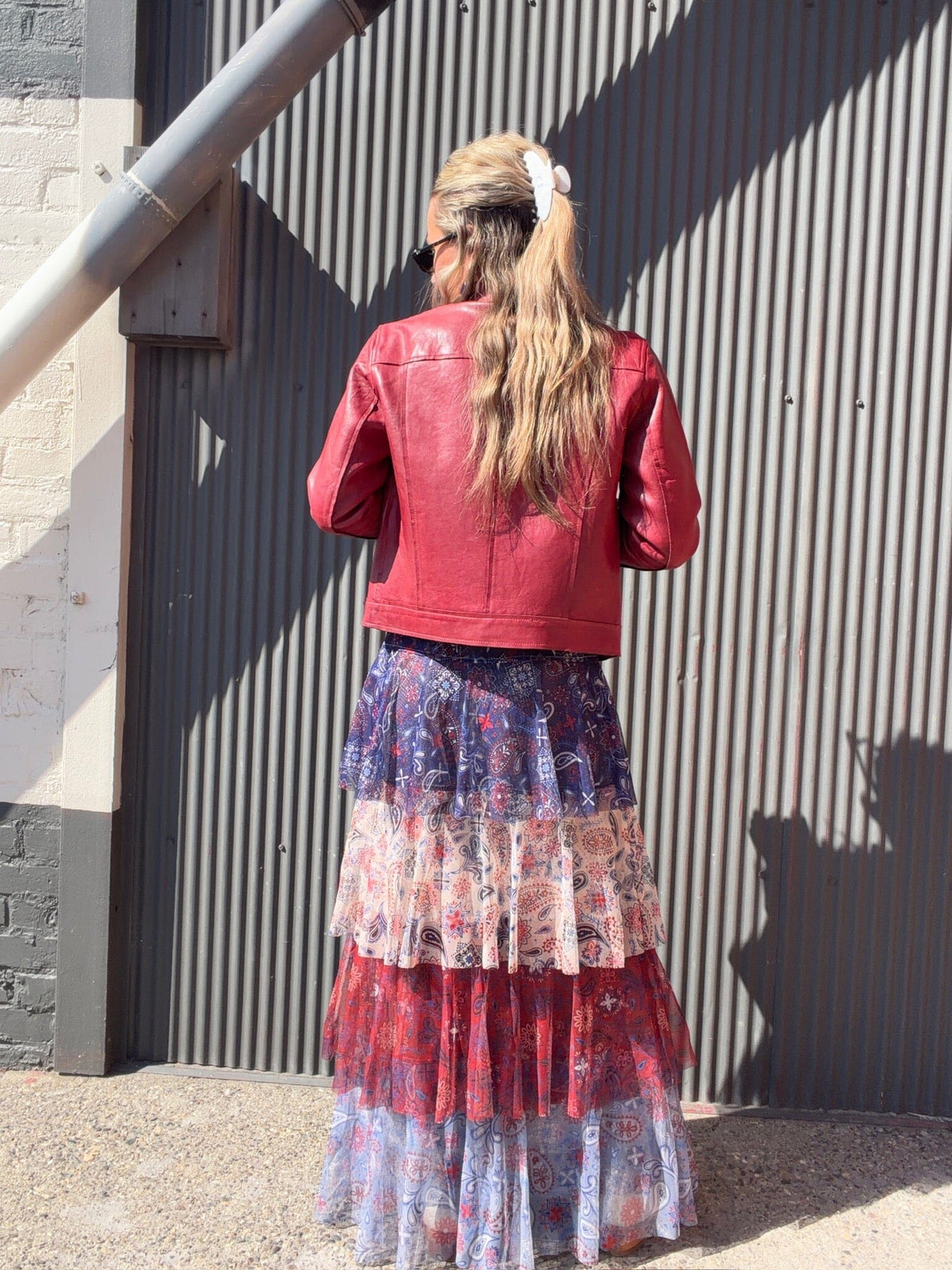 Americana Multi Mesh Tiered Skirt - 4807D4