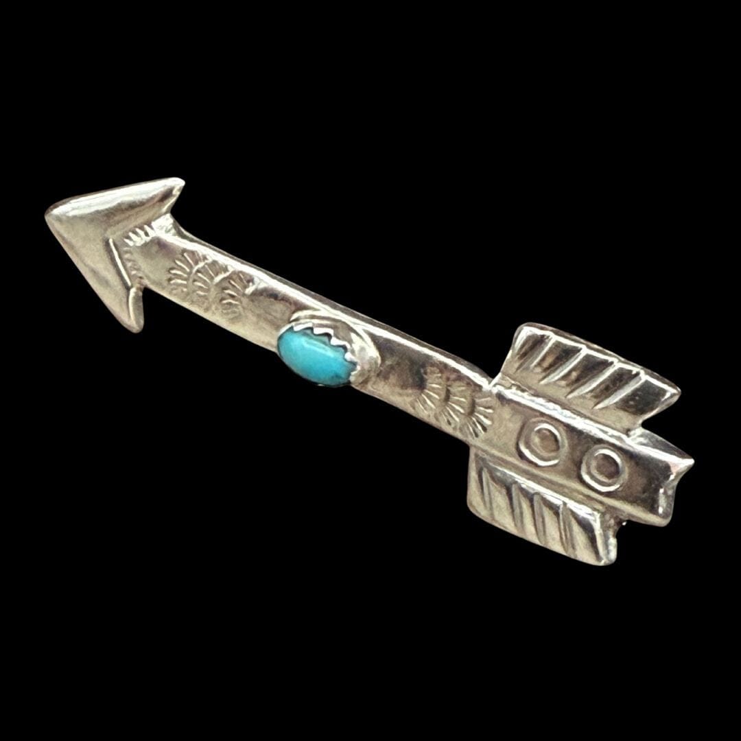 Arrow W/ Turquoise Dot Pin - PNAZ33