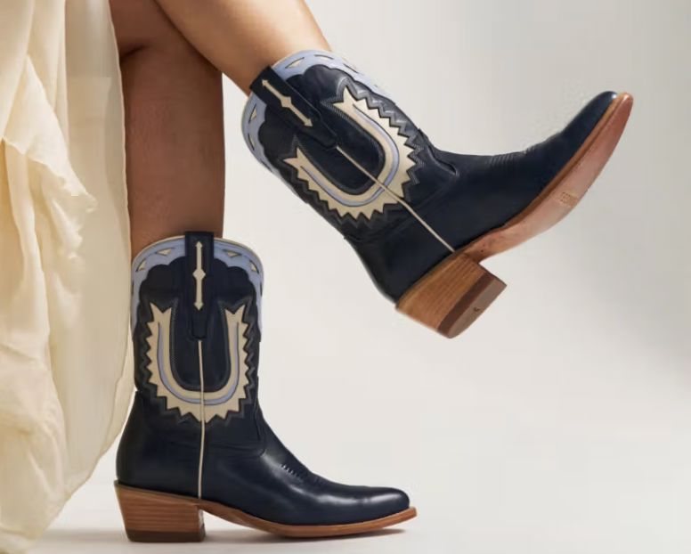 Atlantic Blue/Chambray Jolene Boot - Tecovas - 21088A