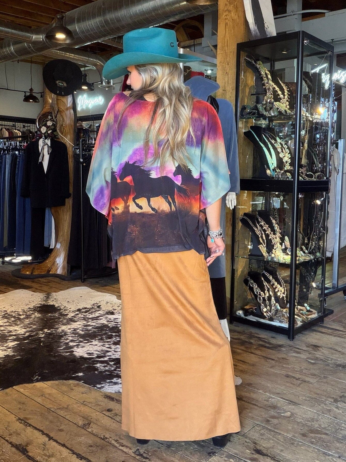 Autumn Stampede Poncho- 4887HP